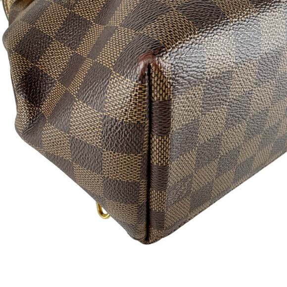 LOUIS VUITTON Brown Damier Leather Backpack